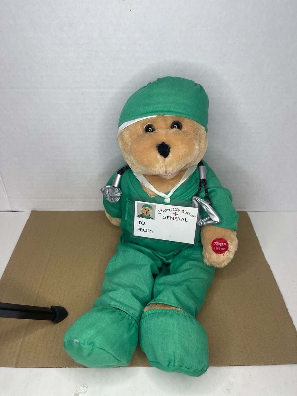 (Fully Works) Chantilly Lane Singing General Surgeon Teddy Bear